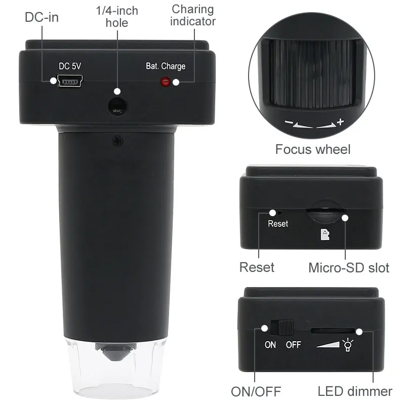 1080P HD 200X Wireless WIFI Mo - đánh giá và giá Electronics Repair Lab