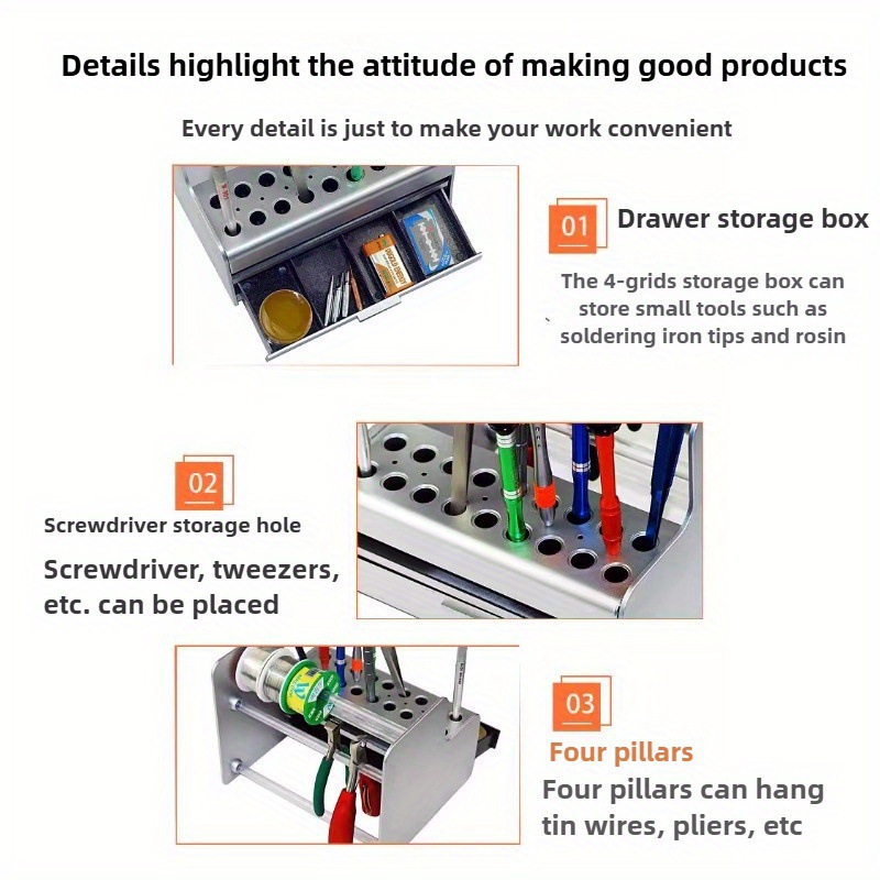 Desktop Repair Tool Organizer  - đánh giá và giá Electronics Repair Bench