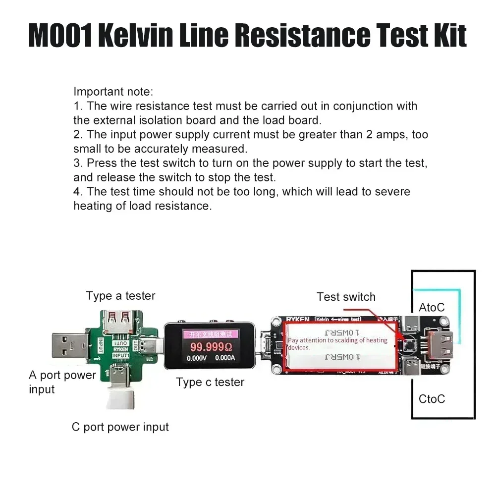 Kelvin Resistance Type-C Power - đánh giá và giá Electronics Repair Bench