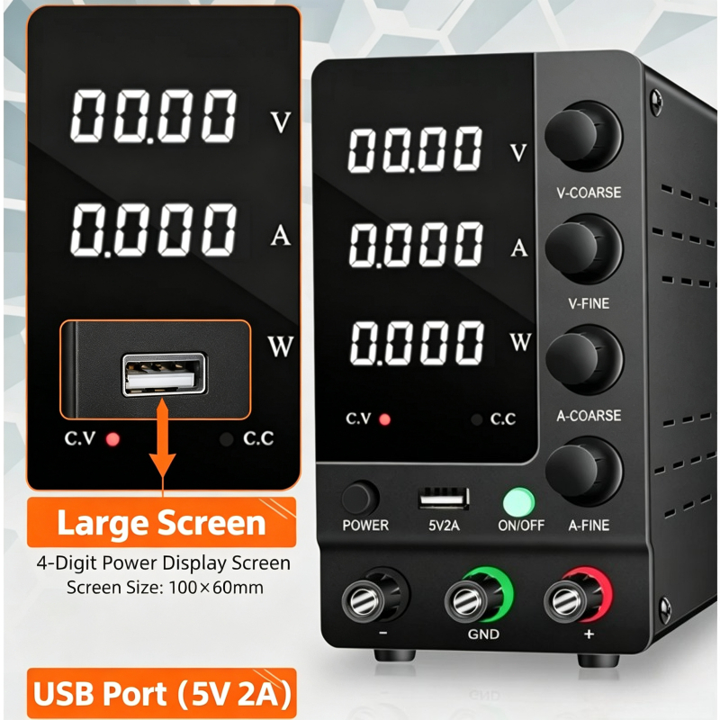 0-32V 0-6A Variable Regulated  - đánh giá và giá Electronics Repair Bench